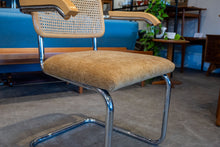 Load image into Gallery viewer, Reupholstered Vintage Cesca Style Chair with Original Cane Back
