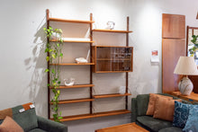 Load image into Gallery viewer, Vintage Teak Two Bay Wall Unit
