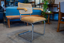 Load image into Gallery viewer, Reupholstered Vintage Cesca Style Chair with Original Cane Back
