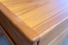 Load image into Gallery viewer, Vintage Teak Executive Desk with Rear Book Shelves
