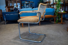 Load image into Gallery viewer, Reupholstered Vintage Cesca Style Chair with Original Cane Back
