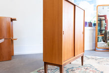 Load image into Gallery viewer, Vintage Teak Cabinet with Sliding Doors
