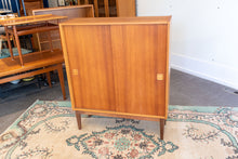 Load image into Gallery viewer, Vintage Teak Cabinet with Sliding Doors
