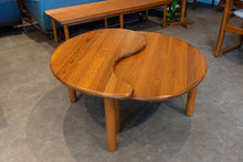Load image into Gallery viewer, Restored Solid Teak Yin Yang Nesting Coffee Table
