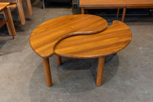 Load image into Gallery viewer, Restored Solid Teak Yin Yang Nesting Coffee Table
