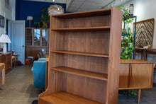 Load image into Gallery viewer, Vintage Teak Bookshelf / Cabinet on Custom Base

