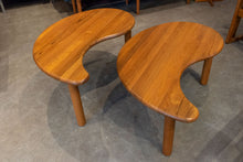 Load image into Gallery viewer, Restored Solid Teak Yin Yang Nesting Coffee Table
