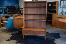 Load image into Gallery viewer, Vintage Teak Bookshelf / Cabinet on Custom Base
