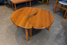 Load image into Gallery viewer, Restored Solid Teak Yin Yang Nesting Coffee Table
