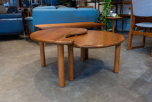 Load image into Gallery viewer, Restored Solid Teak Yin Yang Nesting Coffee Table
