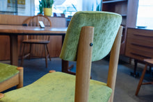 Load image into Gallery viewer, Vintage Reupholstered Oak Dining Chairs

