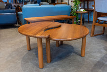 Load image into Gallery viewer, Restored Solid Teak Yin Yang Nesting Coffee Table
