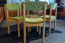 Load image into Gallery viewer, Vintage Reupholstered Oak Dining Chairs
