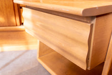 Load image into Gallery viewer, Vintage Imperial Solid Birch Bedside Table Pair
