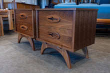 Load image into Gallery viewer, Fully Restored Walnut Nightstand Pair
