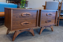 Load image into Gallery viewer, Fully Restored Walnut Nightstand Pair
