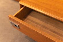 Load image into Gallery viewer, Teak Double Headboard with Floating Night Stands
