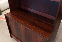 Load image into Gallery viewer, Vintage Rosewood Hutch with Display Cabinet Topper
