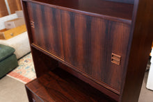 Load image into Gallery viewer, Vintage Rosewood Hutch with Display Cabinet Topper
