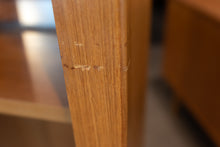 Load image into Gallery viewer, Teak Standing Clock with Display Cabinet Shelving

