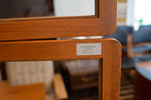 Load image into Gallery viewer, Teak Standing Clock with Display Cabinet Shelving
