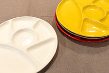Load image into Gallery viewer, Vintage Set of Five Porcelain Fondue Plates
