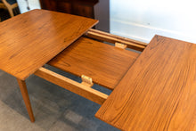 Load image into Gallery viewer, Restored Teak Dining Table with Two Leaves
