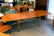 Load image into Gallery viewer, Restored Teak Dining Table with Two Leaves
