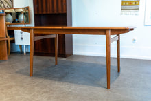 Load image into Gallery viewer, Restored Teak Dining Table with Two Leaves

