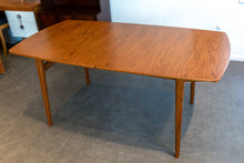 Load image into Gallery viewer, Restored Teak Dining Table with Two Leaves
