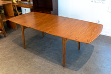 Load image into Gallery viewer, Restored Teak Dining Table with Two Leaves

