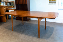 Load image into Gallery viewer, Restored Teak Dining Table with Two Leaves

