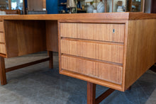 Load image into Gallery viewer, Mid Century Modern Executive Teak Desk
