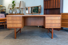 Load image into Gallery viewer, Mid Century Modern Executive Teak Desk
