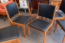 Load image into Gallery viewer, Reupholstered Teak Dining Chairs - Set of Six
