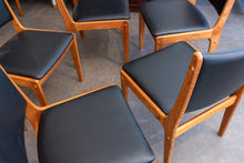 Load image into Gallery viewer, Reupholstered Teak Dining Chairs - Set of Six
