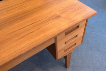 Load image into Gallery viewer, Restored Teak Executive Desk
