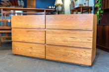 Load image into Gallery viewer, Solid Oak Six-Drawer Dresser

