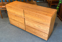 Load image into Gallery viewer, Solid Oak Six-Drawer Dresser
