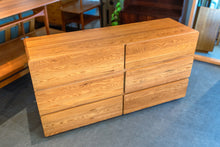 Load image into Gallery viewer, Solid Oak Six-Drawer Dresser
