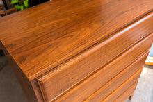 Load image into Gallery viewer, Restored Five-Drawer Walnut Tallboy
