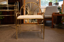 Load image into Gallery viewer, Vintage Brass Vanity with Stool
