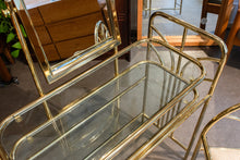 Load image into Gallery viewer, Vintage Brass Vanity with Stool
