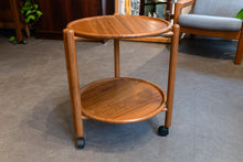 Load image into Gallery viewer, Vintage Tri-Leg Folding Bar Cart
