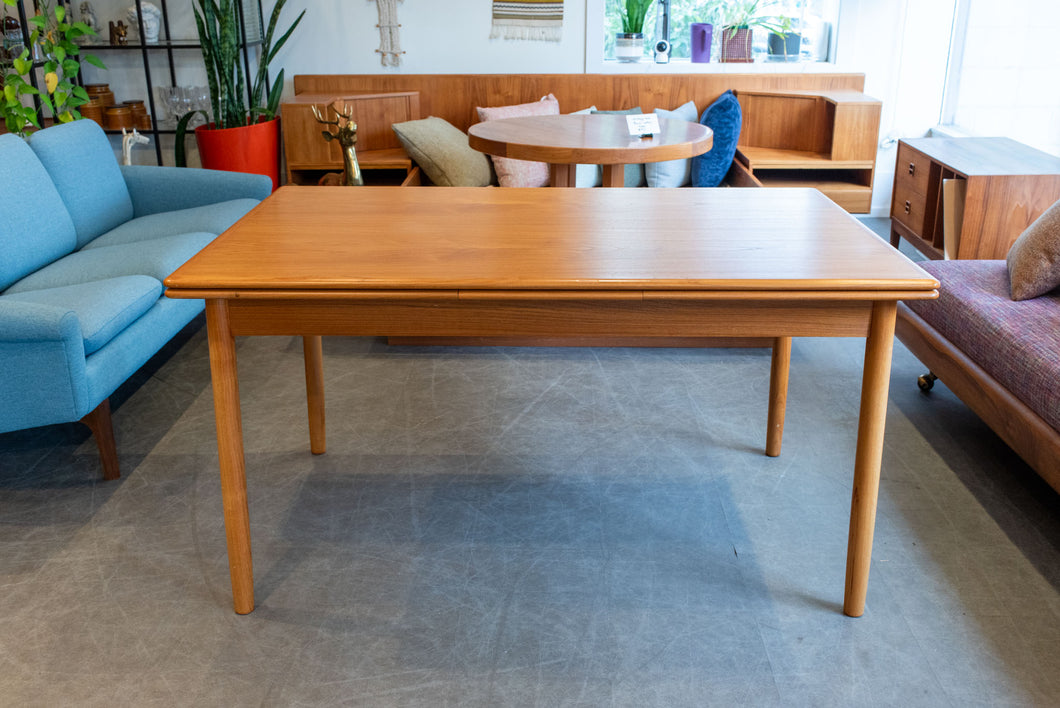 Vintage Teak Drawleaf Dining Table