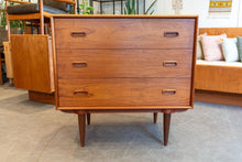 Load image into Gallery viewer, On Hold - Vintage Teak Three Drawer Dresser
