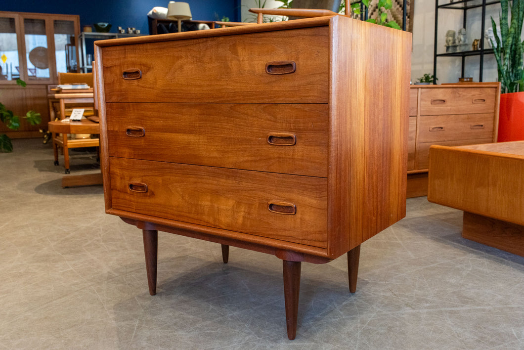 On Hold - Vintage Teak Three Drawer Dresser