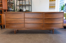 Load image into Gallery viewer, Restored Gibbard Walnut Nine Drawer Dresser

