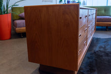 Load image into Gallery viewer, Vintage Teak Canadian Nine Drawer Dresser
