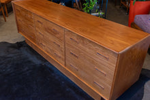 Load image into Gallery viewer, Vintage Teak Canadian Nine Drawer Dresser
